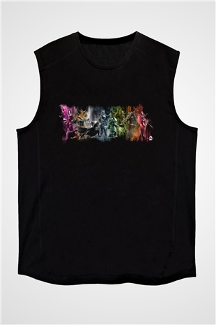 Guild Wars Siyah Unisex Kolsuz Tişört