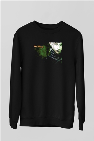 Guild Wars Siyah Unisex Sweatshirt