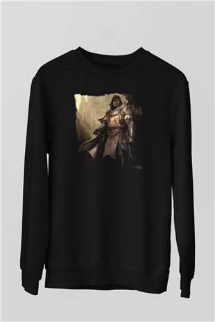 Guild Wars Siyah Unisex Sweatshirt