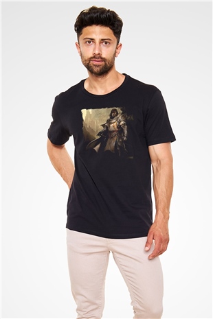 Guild Wars Siyah Unisex Tişört T-Shirt