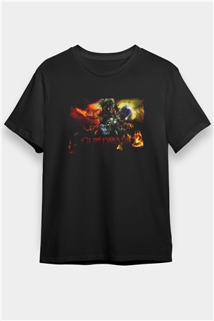 Guild Wars Siyah Unisex Tişört T-Shirt