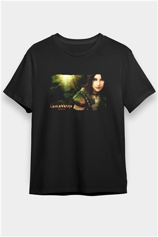 Guild Wars Siyah Unisex Tişört T-Shirt