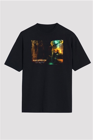 Guild Wars Siyah Oversize Tişört Oversize T-shirt