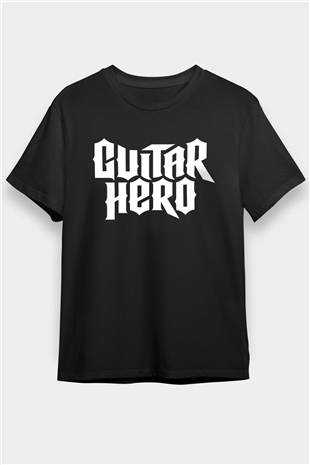 Guitar Hero Siyah Unisex Tişört T-Shirt