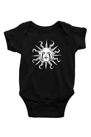Güneş Siyah Bebek Body - Zıbın