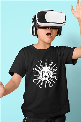 Güneş Siyah Unisex Çocuk Tişört