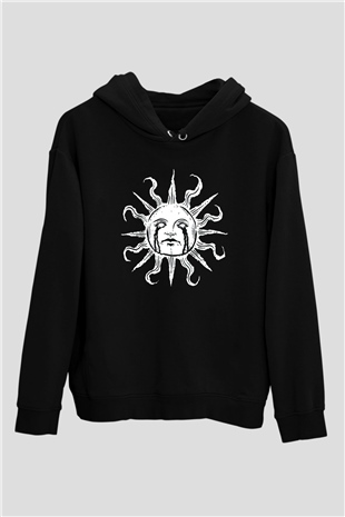 Güneş Siyah Unisex Hoodie