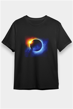 Güneş Siyah Unisex Tişört T-Shirt - TişörtFabrikası
