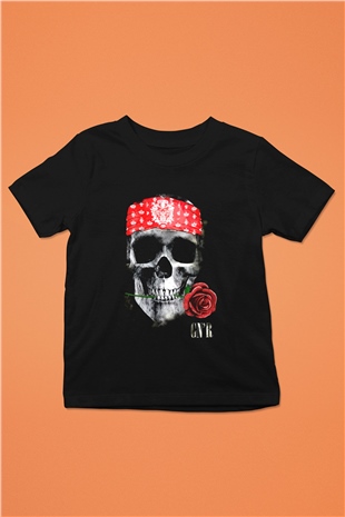 Guns N’ Roses Baskılı Siyah Unisex Çocuk Tişört
