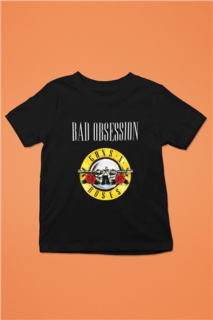 Guns N Roses Baskılı Unisex Siyah Çocuk Tişört