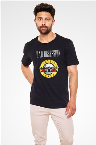 Guns N Roses Baskılı Unisex Siyah Tişört