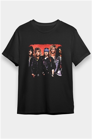 Guns N Roses Baskılı Unisex Siyah Tişört