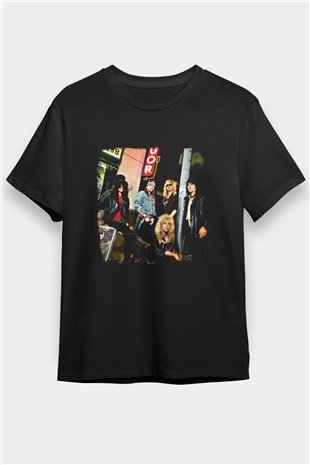 Guns N Roses Baskılı Unisex Siyah Tişört
