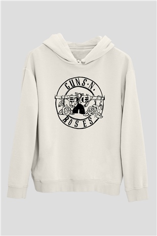 Guns N’ Roses Beyaz Unisex Hoodie