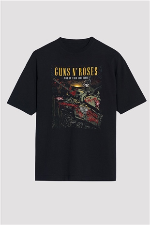 Guns N’ Roses Siyah Unisex Oversize Tişört T-Shirt