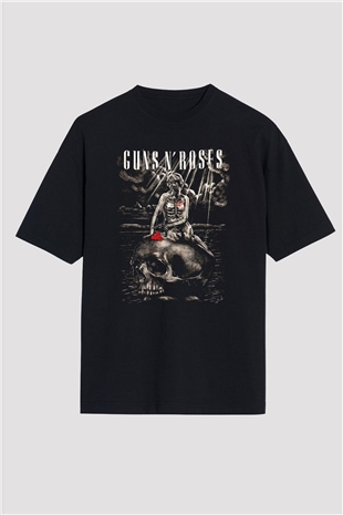 Guns N’ Roses Siyah Unisex Oversize Tişört T-Shirt