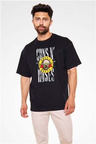 Guns N’ Roses Siyah Unisex Oversize Tişört T-Shirt