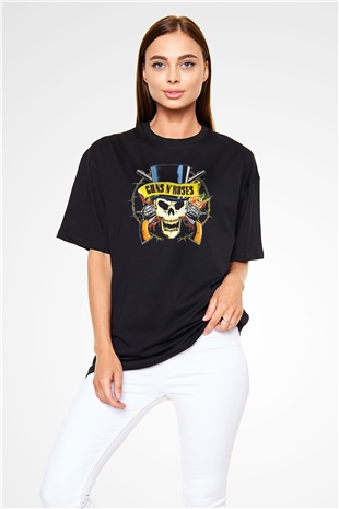Guns N’ Roses Siyah Unisex Oversize Tişört T-Shirt