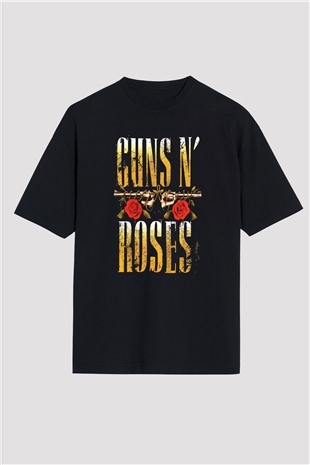 Guns N’ Roses Siyah Unisex Oversize Tişört T-Shirt