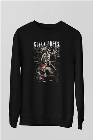 Guns N’ Roses Siyah Unisex Sweatshirt