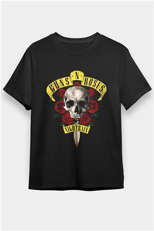 Guns N’ Roses Siyah Unisex Tişört T-Shirt - TişörtFabrikası