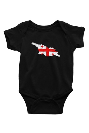 Gürcistan Siyah Bebek Body - Zıbın