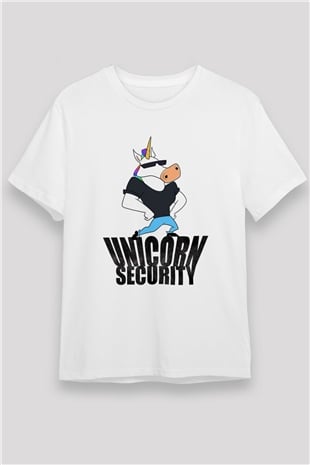 Güvenlik Beyaz Unisex Tişört T-Shirt - TişörtFabrikası