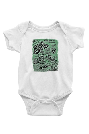 Gwar Baskılı Unisex Beyaz Bebek Body - Zıbın