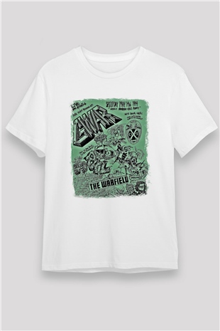 Gwar Baskılı Unisex Beyaz Tişört