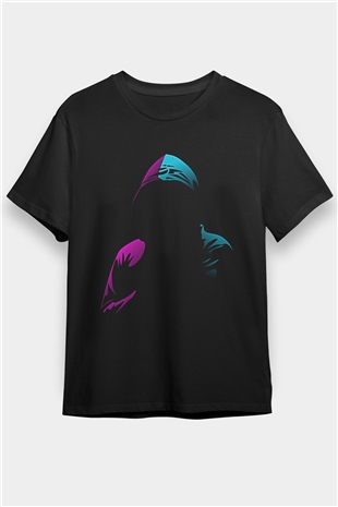 Hacker Baskılı Unisex Siyah Tişört - Tshirt