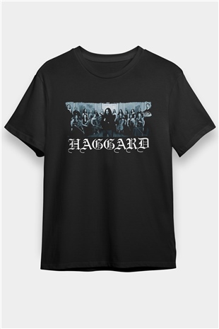 Haggard Baskılı Unisex Siyah Tişört - Tshirt