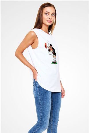 Hakem Beyaz Unisex Kolsuz Tişört