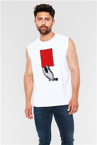 Hakem Beyaz Unisex Kolsuz Tişört