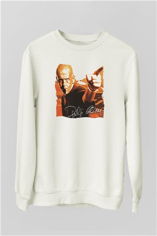 Hakem Beyaz Unisex Sweatshirt