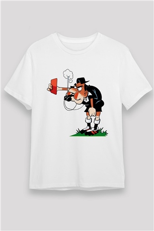 Hakem Beyaz Unisex Tişört T-Shirt - TişörtFabrikası