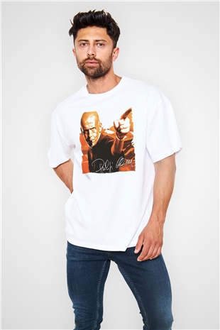 Hakem Beyaz Oversize Tişört Oversize T-shirt - TişörtFabrikası