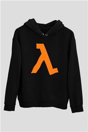 Half-Life Siyah Unisex Hoodie
