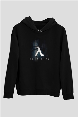 Half-Life Siyah Unisex Hoodie