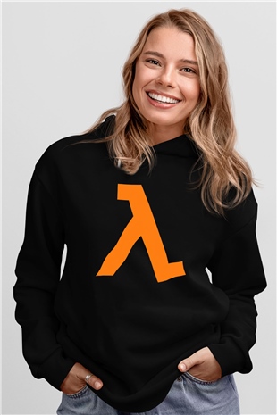 Half-Life Siyah Unisex Hoodie