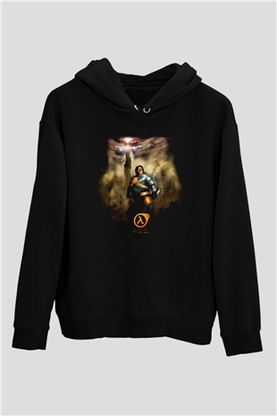 Half-Life Siyah Unisex Hoodie