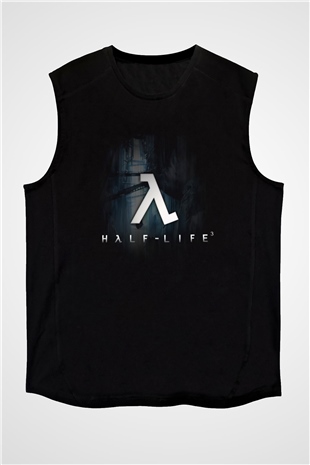 Half-Life Siyah Unisex Kolsuz Tişört