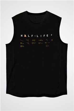Half-Life Siyah Unisex Kolsuz Tişört