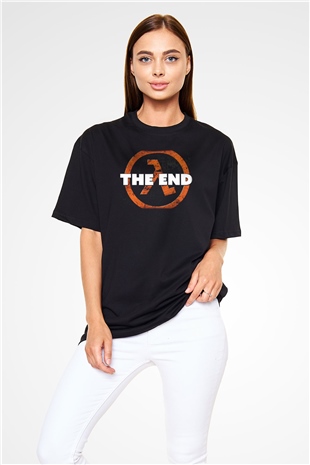 Half-Life Siyah Unisex Oversize Tişört T-Shirt