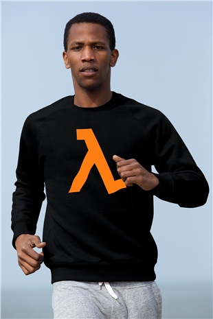 Half-Life Siyah Unisex Sweatshirt