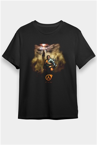 Half-Life Siyah Unisex Tişört T-Shirt