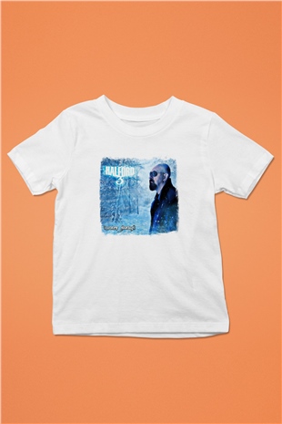 Halford Baskılı Unisex Beyaz Çocuk Tişört