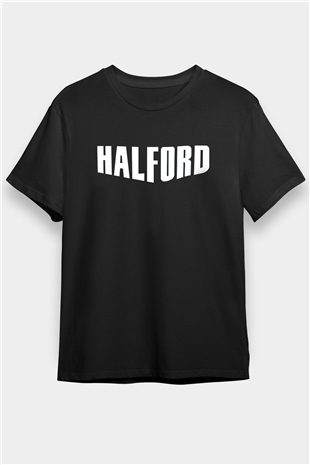 Halford Siyah Unisex Tişört T-Shirt - TişörtFabrikası