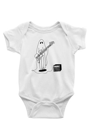 Halloween Baskılı Beyaz Unisex Bebek Body - Zıbın