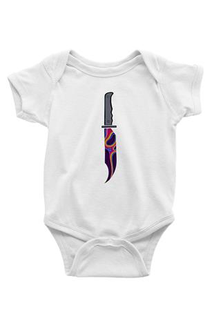 Halloween Baskılı Beyaz Unisex Bebek Body - Zıbın
