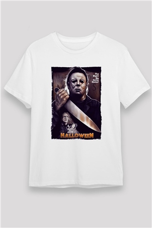 Halloween Beyaz Unisex Tişört T-Shirt